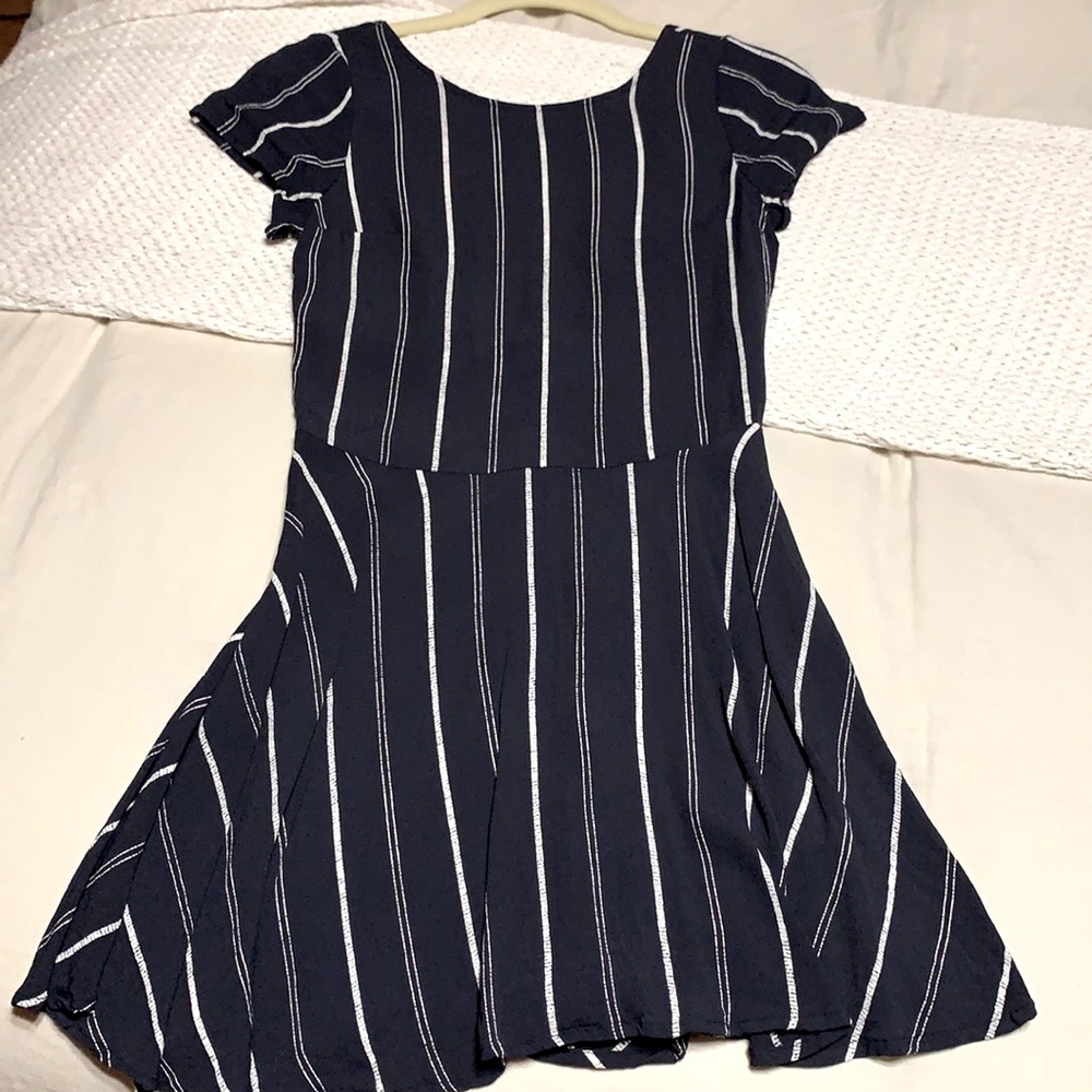 Flynn Skye Blue & White Striped Mini Dress size S